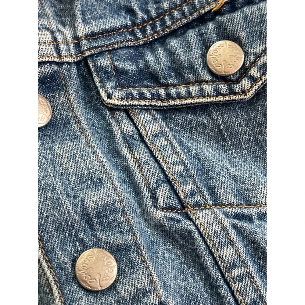 Classic OshKosh B'gosh Toddler Denim Jacket Medium Wash Size 2/2T Used